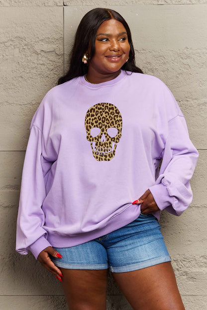 Simply Love Full Size Drop Shoulder Graphic Sweatshirt-Jewearrings