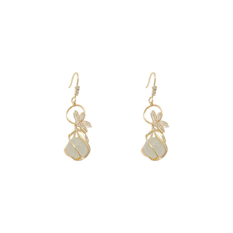 Electroplated Opal Earrings-Jewearrings