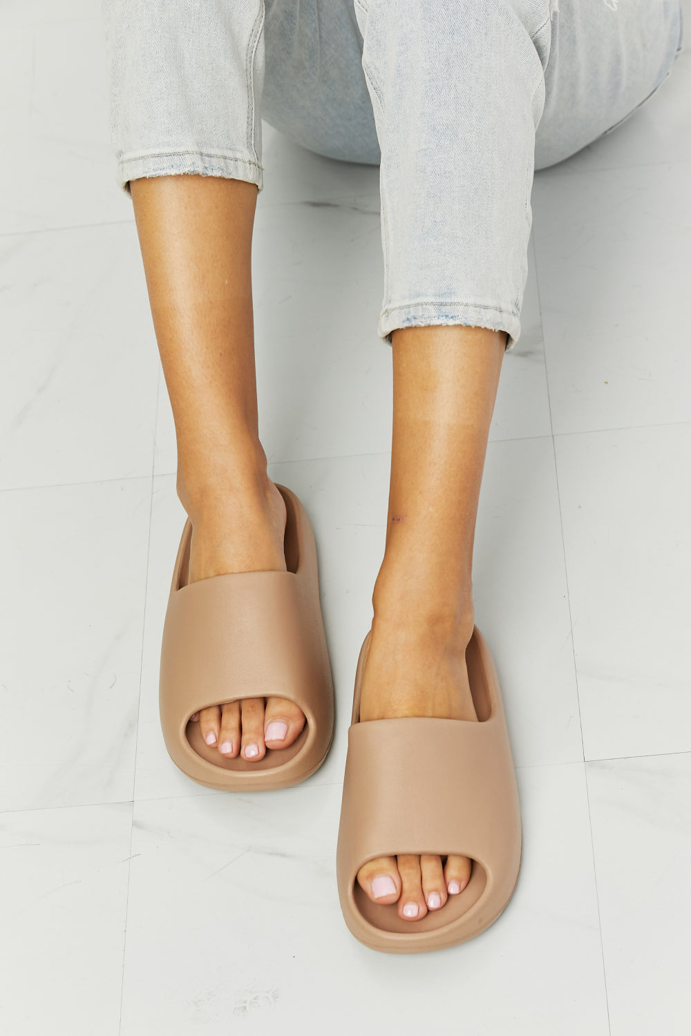 NOOK JOI In My Comfort Zone Slides in Beige-Jewearrings