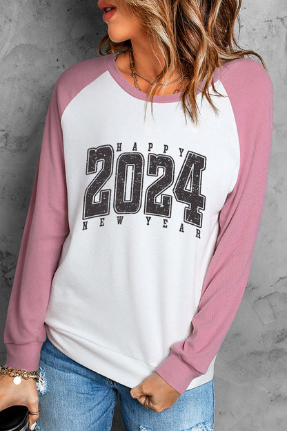 Letter Graphic Long Sleeve Round Neck T-Shirt-Jewearrings