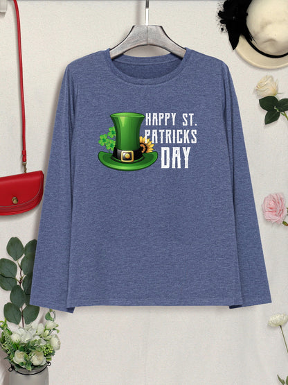 HAPPY ST. PATRICK'S DAY Round Neck T-Shirt-Jewearrings