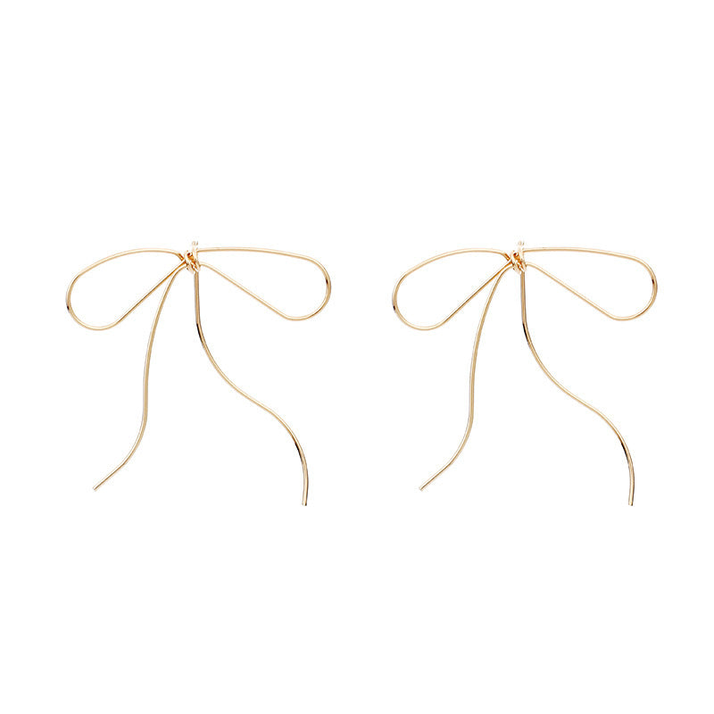 Simple Bow Earrings Are Exaggerated And Fashionable-Jewearrings