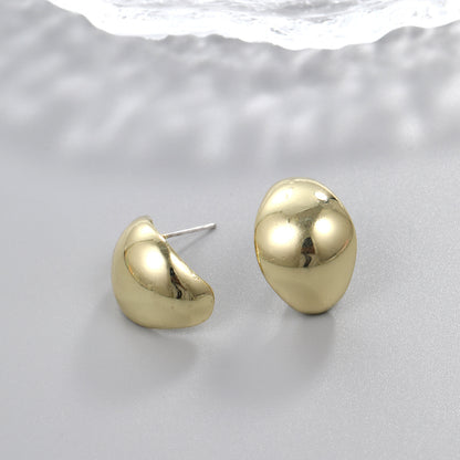 High-grade Alloy Hollow Simple Stylish Water Drop Stud Earrings-Jewearrings