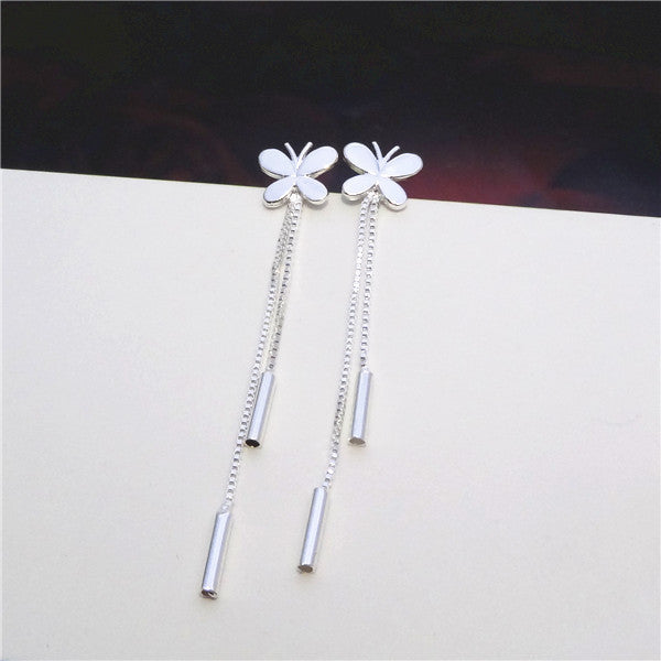 Silver Earrings Weihua Women's European And American Retro Tassel Women's Earrings Women's Foreign Trade Original Single Export Earrings-Jewearrings