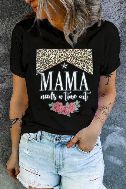 MAMA NEEDS A TIME OUT Graphic Tee-Jewearrings