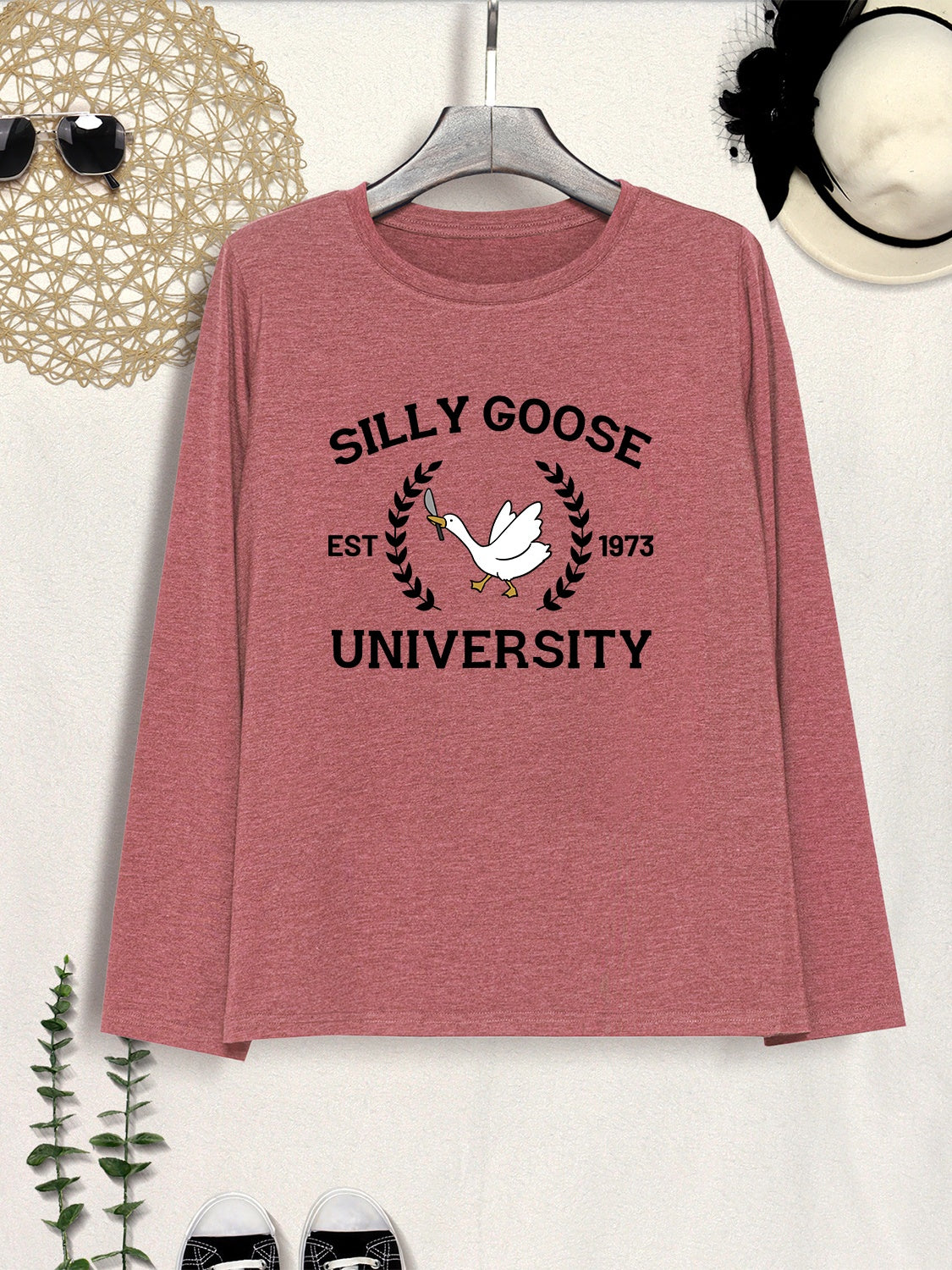 SILLY GOOSE UNIVERSITY Long Sleeve T-Shirt-Jewearrings