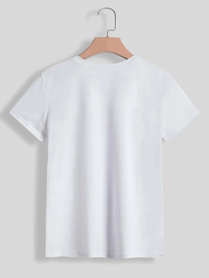 HAPPY EASTER Round Neck Short Sleeve T-Shirt-Jewearrings