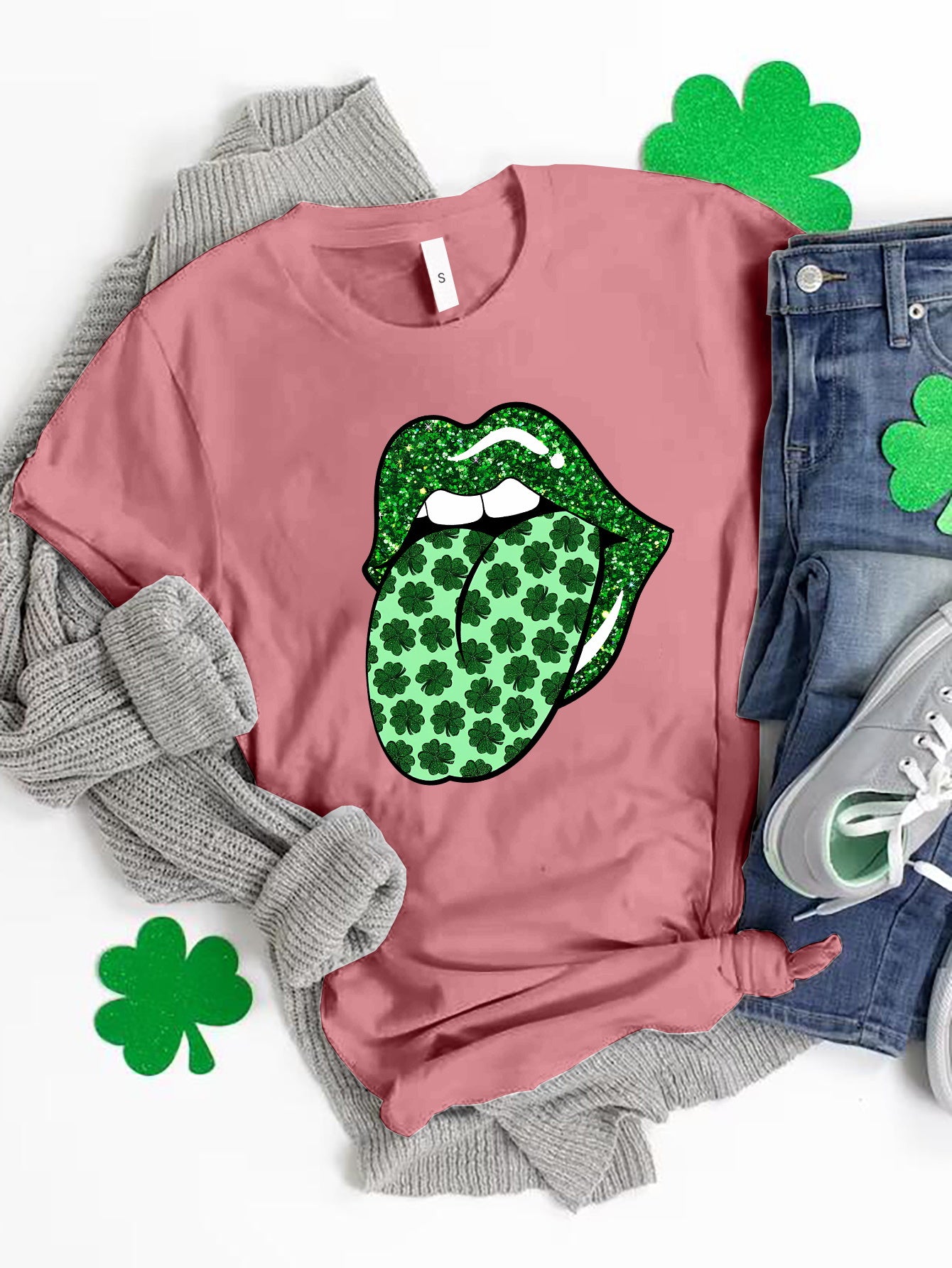 Saint Patrick's Day Round Neck T-Shirt-Jewearrings