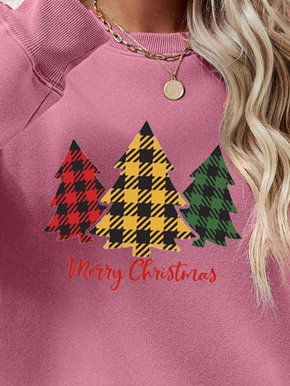 MERRY CHRISTMAS Dropped Shoulder Sweatshirt-Jewearrings