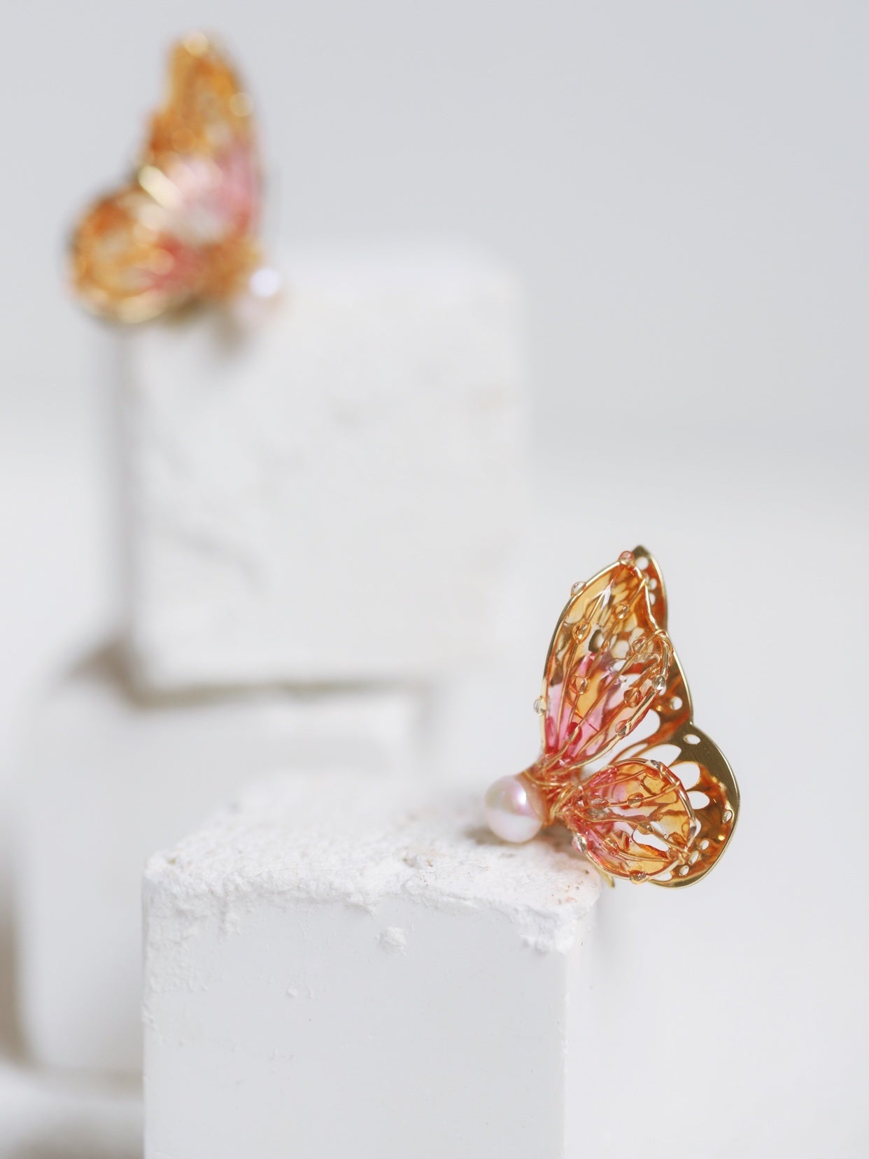 Summer New Product Butterfly Female Sterling Silver Stud Earrings-Jewearrings