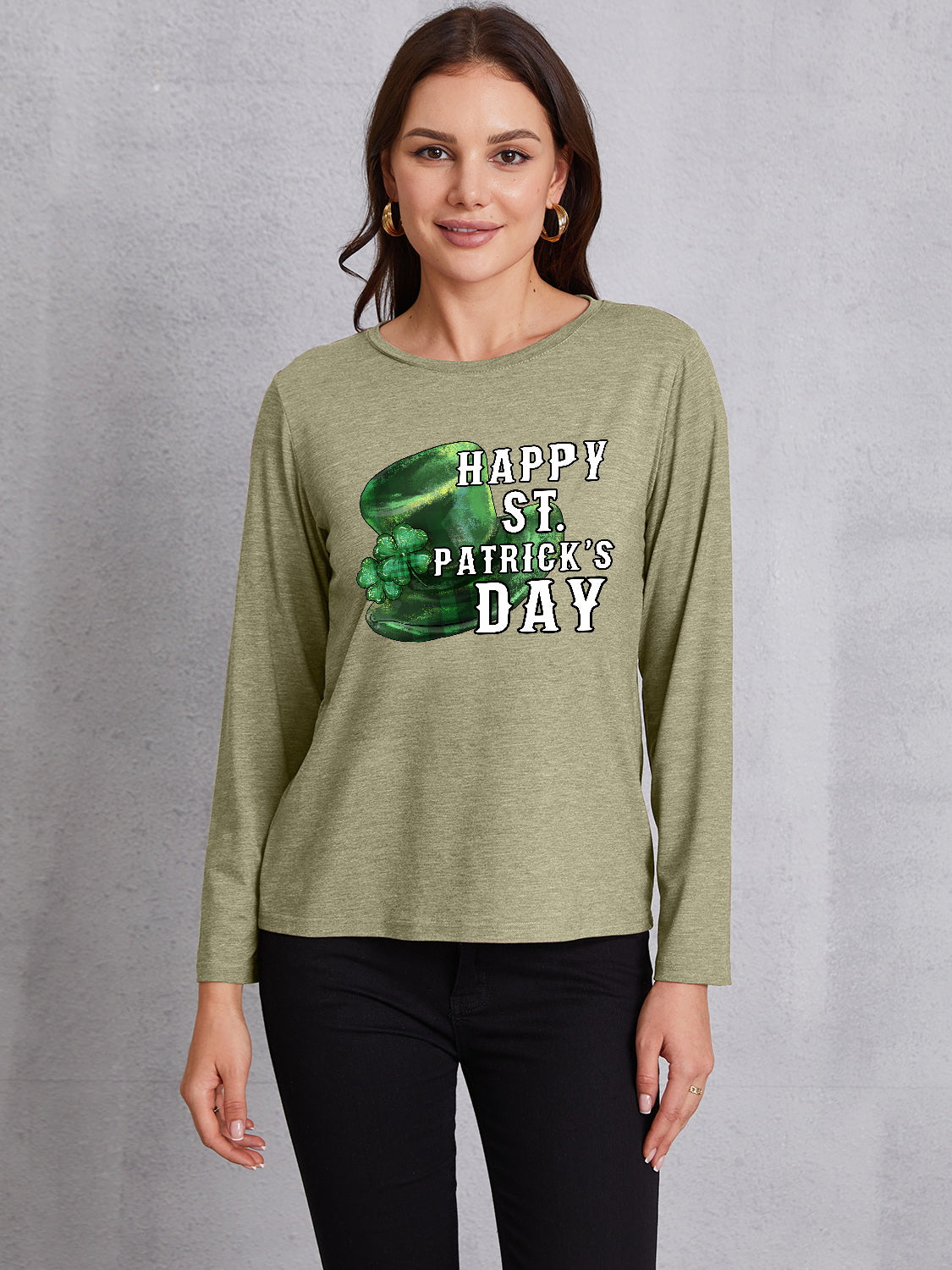 HAPPY ST. PATRICK'S DAY Round Neck T-Shirt-Jewearrings