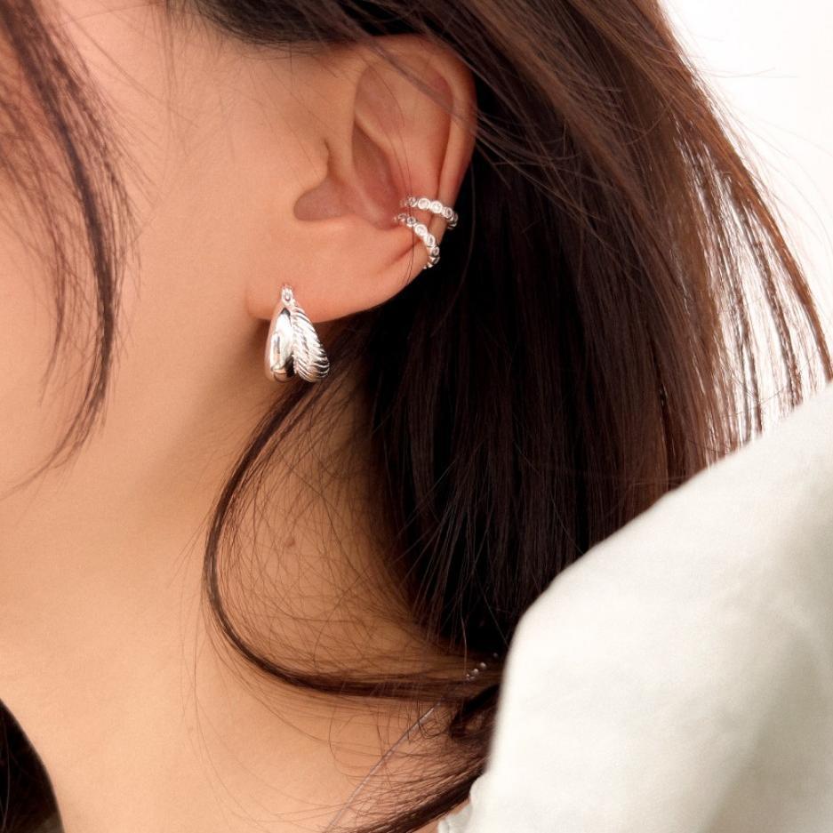 Simple Fashion 925 Sterling Silver Double Stud Earrings For Women-Jewearrings