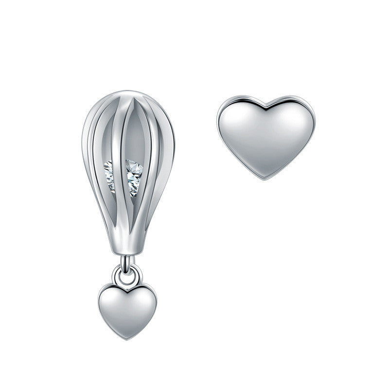 Sterling Silver Hot Air Balloon Unique Design Earrings For Women-Jewearrings