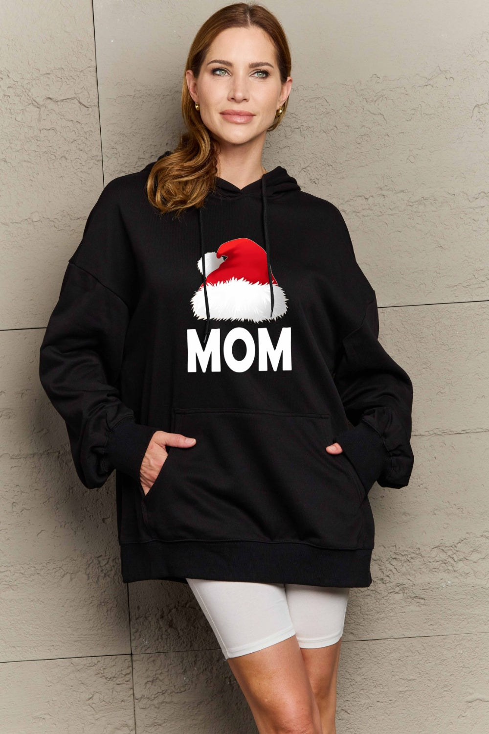 Simply Love Full Size MOM Graphic Hoodie-Jewearrings