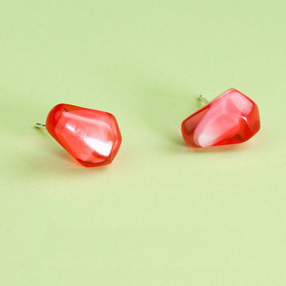 Cute Pomegranate Sterling Silver Needle Earrings-Jewearrings