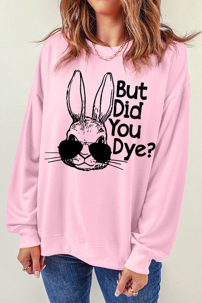 Easter Graphic Dropped Shoulder Sweatshirt-Jewearrings