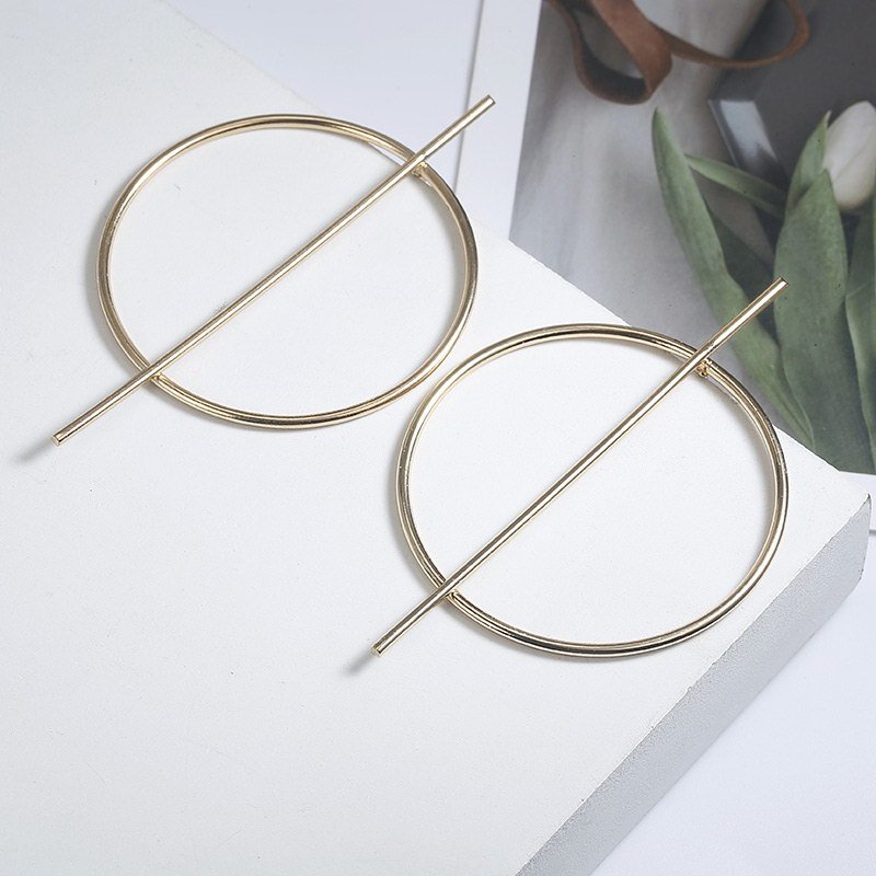 Metal Hoop Earrings-Jewearrings