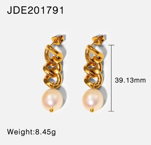 Lumina Pearl Earrings-Jewearrings