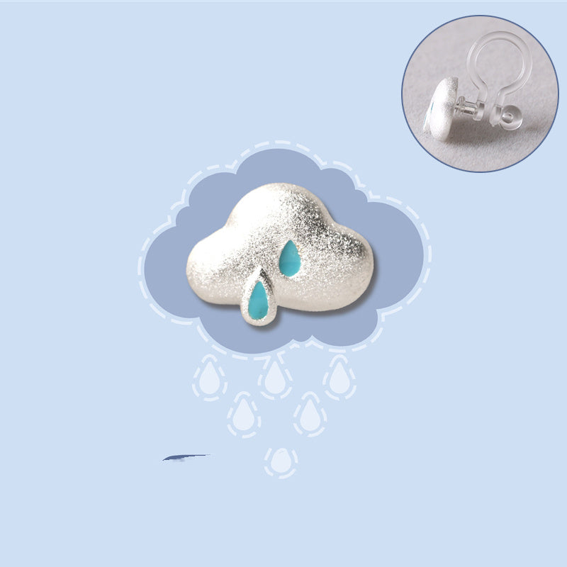 S925 Sterling Silver Sun Mood Weather Stud Earrings-Jewearrings