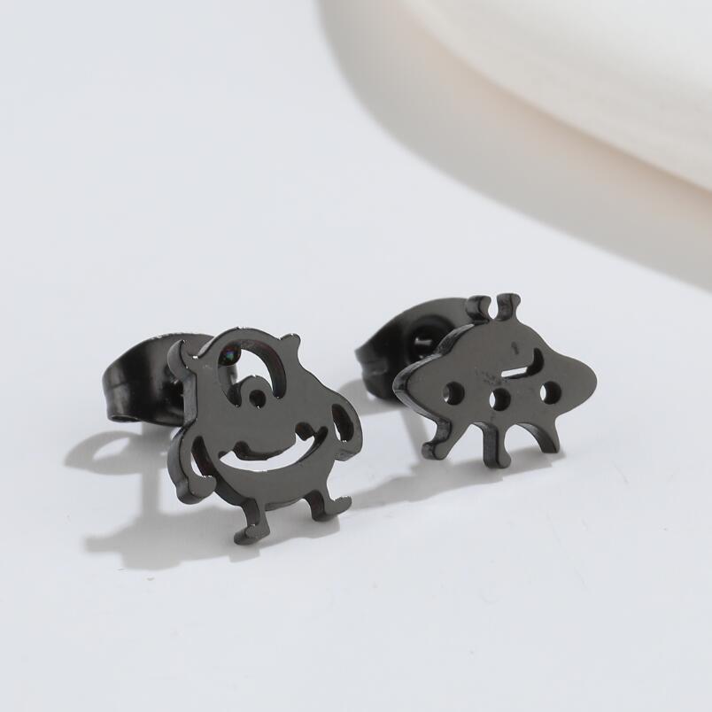 Cute Elf Animal Stud Earrings For Women Ins Style Personalized Earclip-Jewearrings