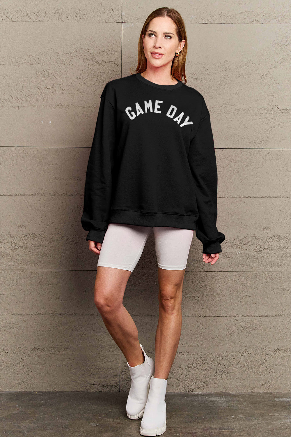 Simply Love Full Size GAME DAY Graphic Sweatshirt-Jewearrings