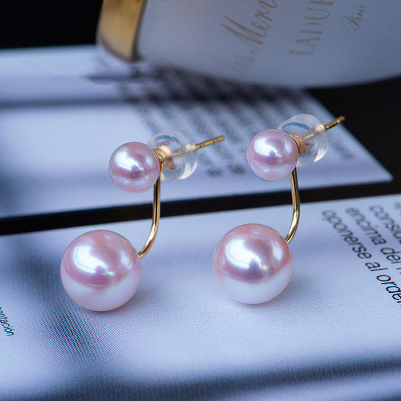 Women's Tiangong Pearl Round Earrings-Jewearrings