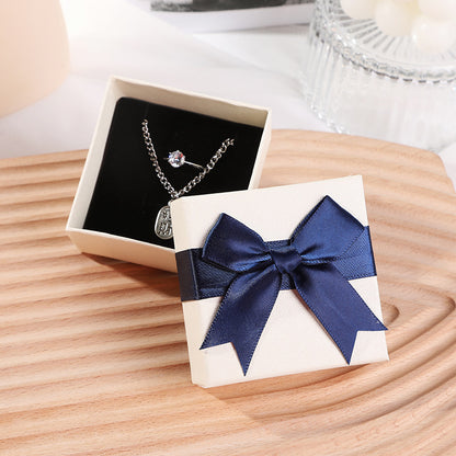 Bow Necklace Earrings Packaging Gift Box-Jewearrings