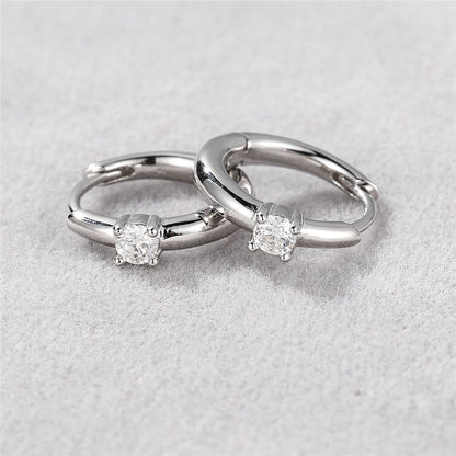 Female S925 Silver Moissanite Trendy Earrings-Jewearrings