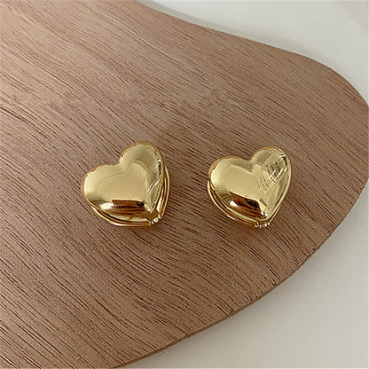 Three-dimensional Love Ear Clip Female Fashion Sweet Personalized Earrings-Jewearrings