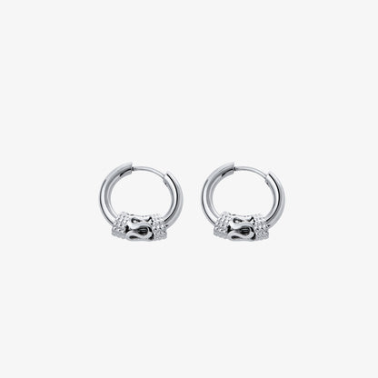 Bold Punk Hip Hop Simple Stud Earrings-Jewearrings