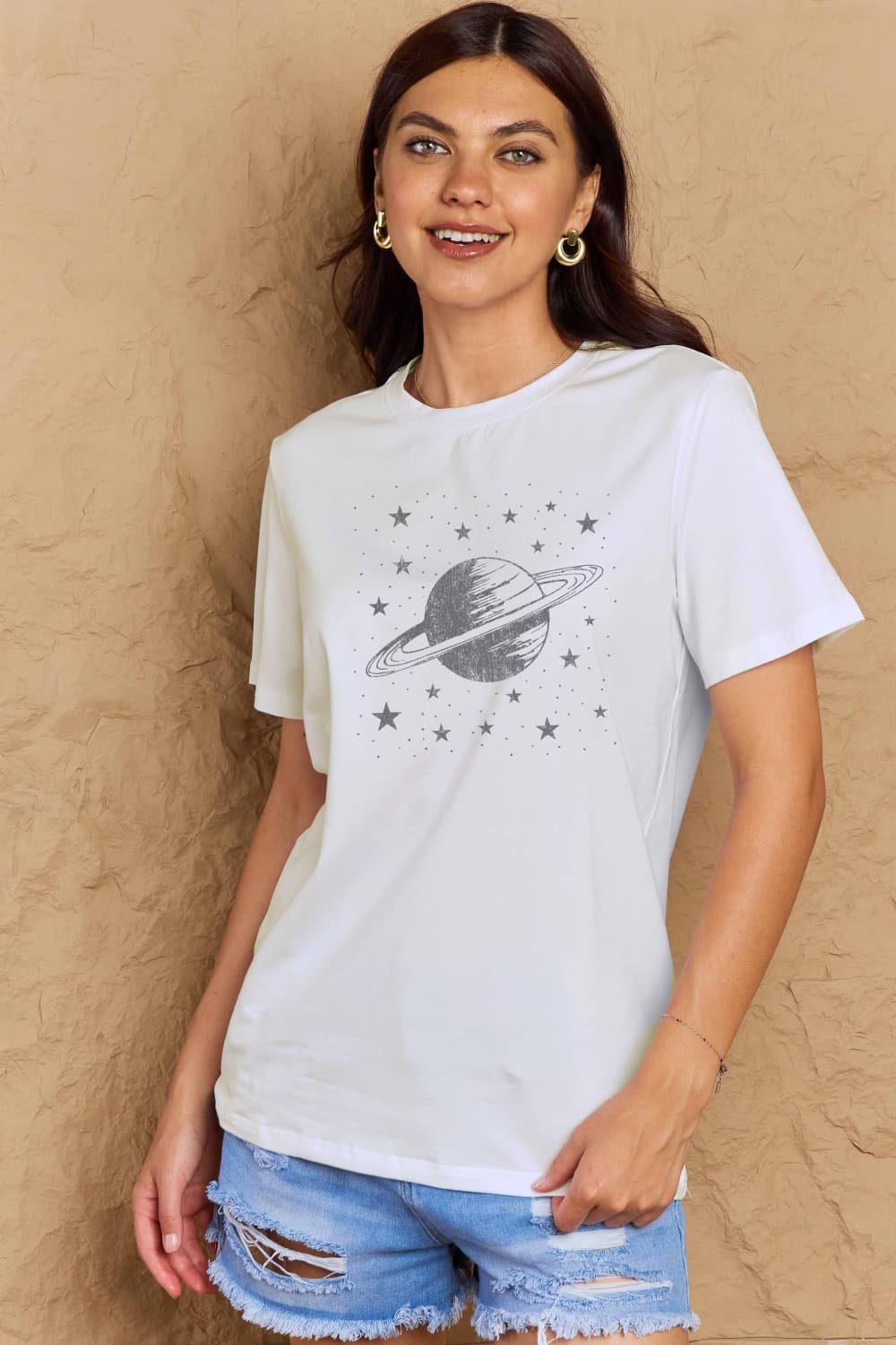 Simply Love Full Size Planet Graphic Cotton T-Shirt-Jewearrings