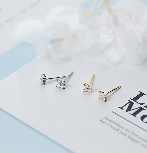 Women's Korean Style Silver Flower Earrings-Jewearrings