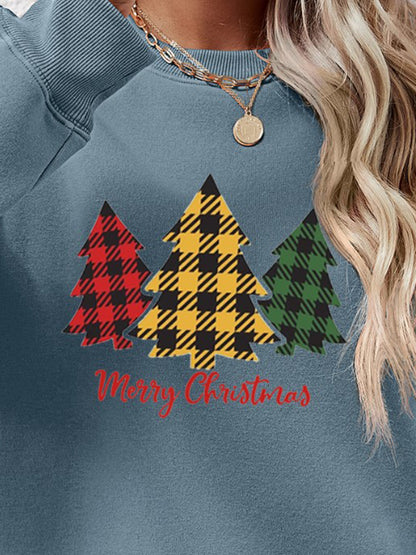 MERRY CHRISTMAS Dropped Shoulder Sweatshirt-Jewearrings