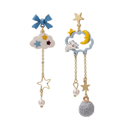 Women's Fashion Bunny Bow Earrings-Jewearrings