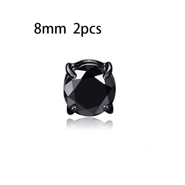 Unisex Zircon Stud Earrings Amazon Hot Zircon Magnet Ear Clips-Jewearrings