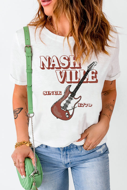 NASHVILLE SINCE 1779 Graphic Tee-Jewearrings