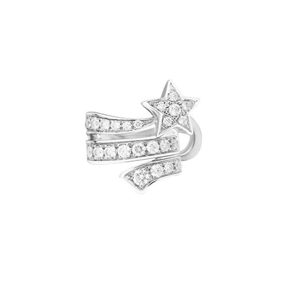 Personality Five-pointed Star Ear Clip Without Pierced Earrings Women-Jewearrings