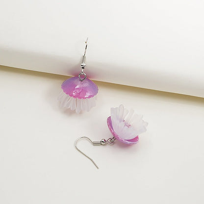 Cartoon Acrylic Ocean Jellyfish Earrings-Jewearrings