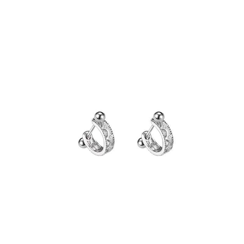 925 Sterling Silver Screw Stud Earrings For Women-Jewearrings