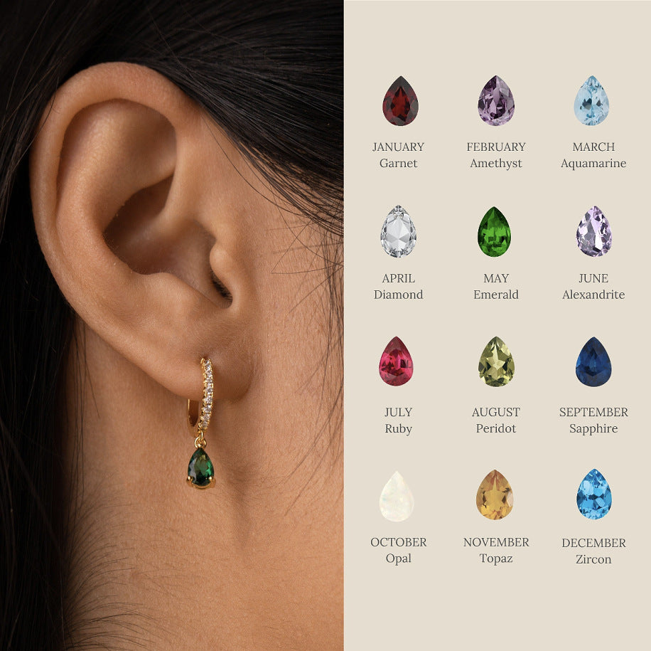 Hawaii Ocean Popular Female White Opal Water Drop Earrings-Jewearrings