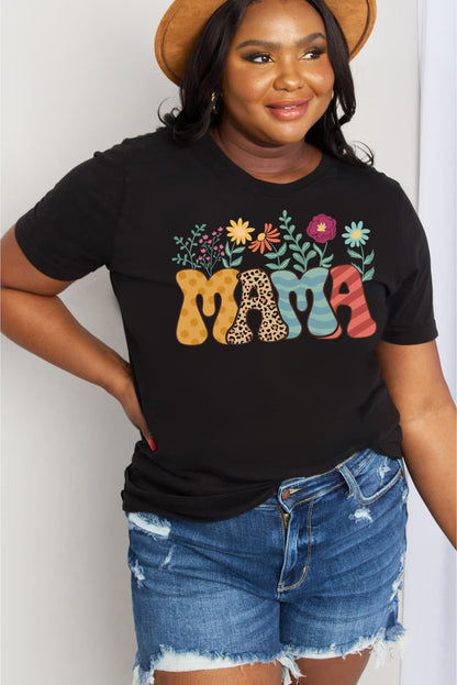 Simply Love Full Size MAMA Graphic Cotton Tee-Jewearrings