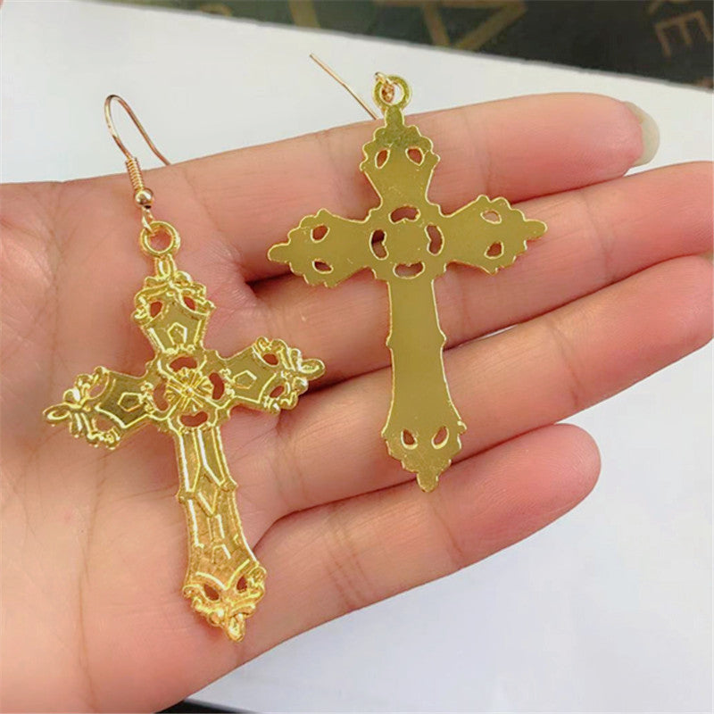 Baroque Cross Vintage Bohemian Gothic Earrings-Jewearrings