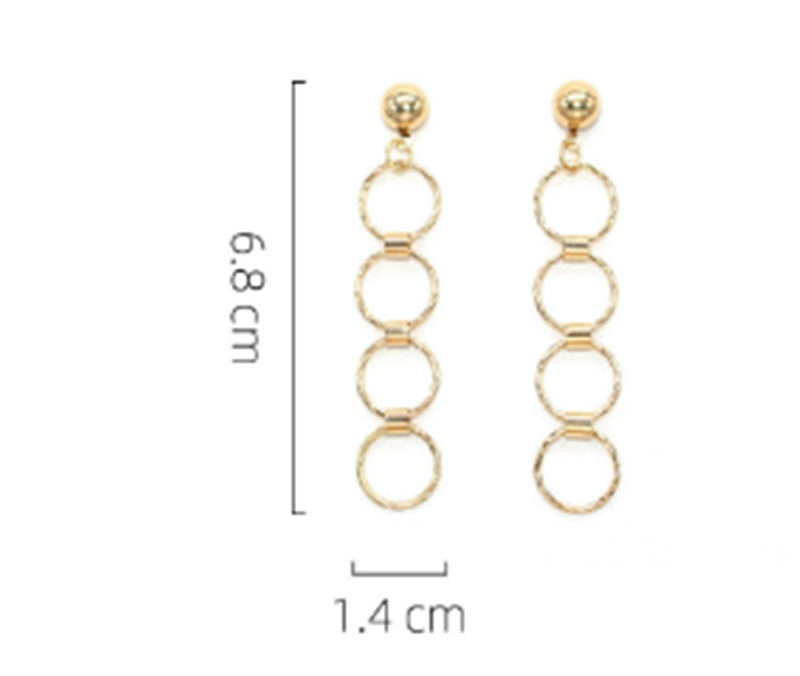 Fashionable And Simple Temperament Trendy S925 Silver Needle Earrings-Jewearrings