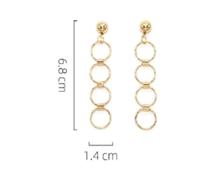 Fashionable And Simple Temperament Trendy S925 Silver Needle Earrings-Jewearrings