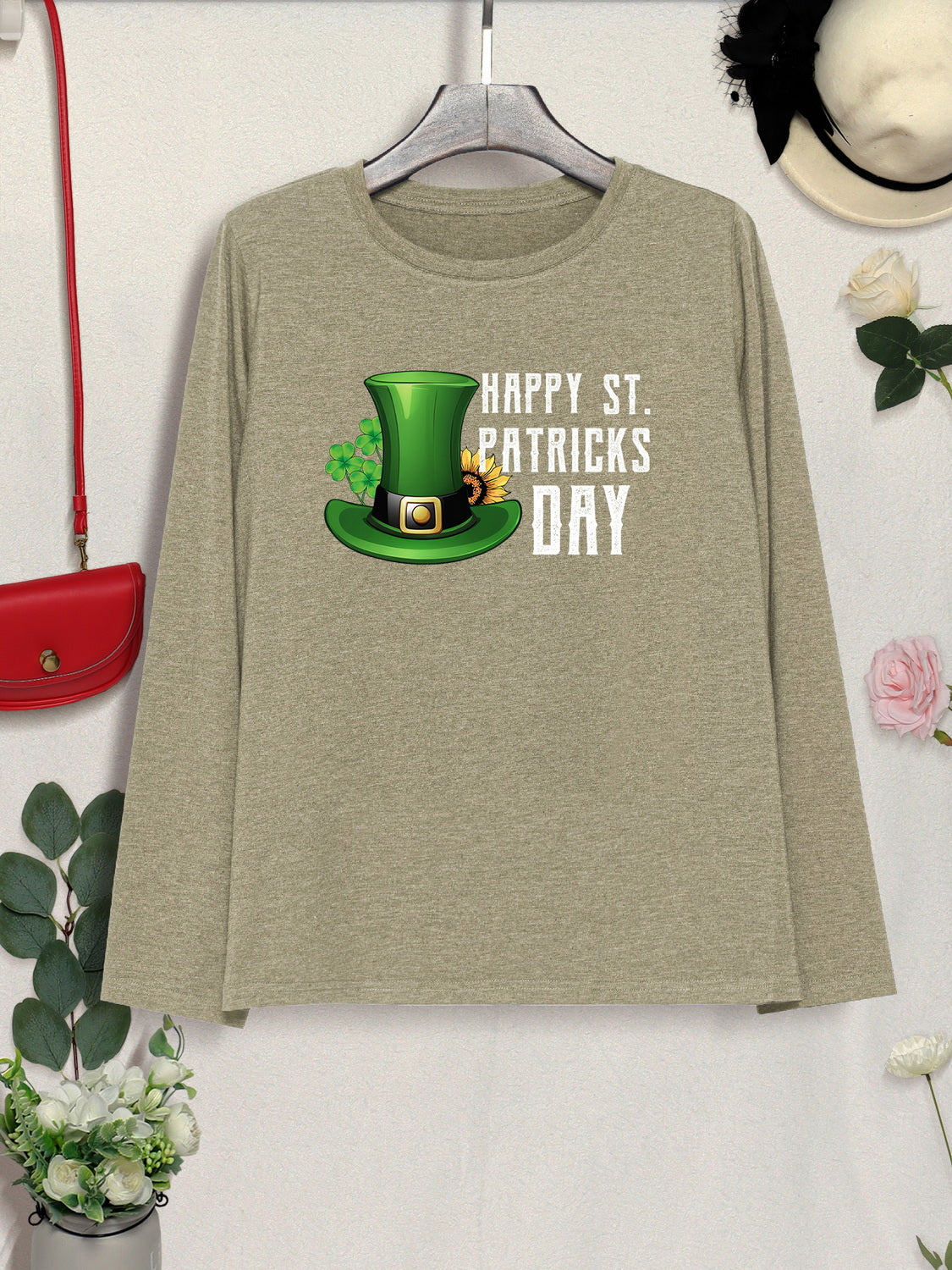 HAPPY ST. PATRICK'S DAY Round Neck T-Shirt-Jewearrings