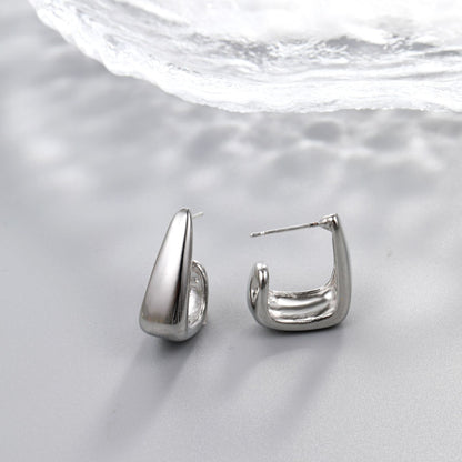 High-grade Alloy Hollow Simple Stylish Water Drop Stud Earrings-Jewearrings