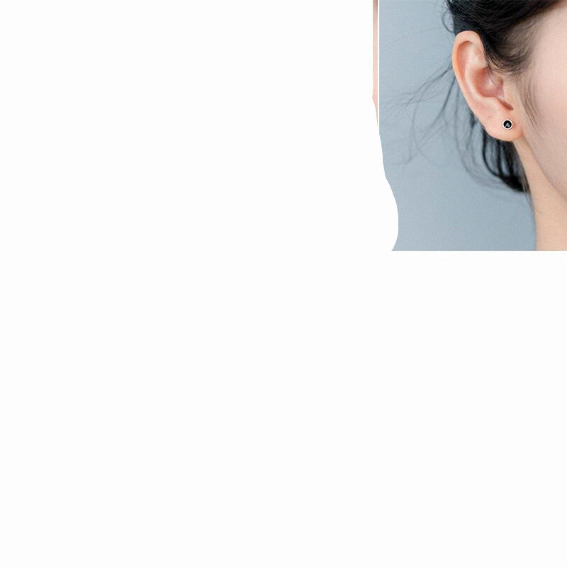 S925 Silver Female Cute Epoxy Sweet Stud Earrings-Jewearrings