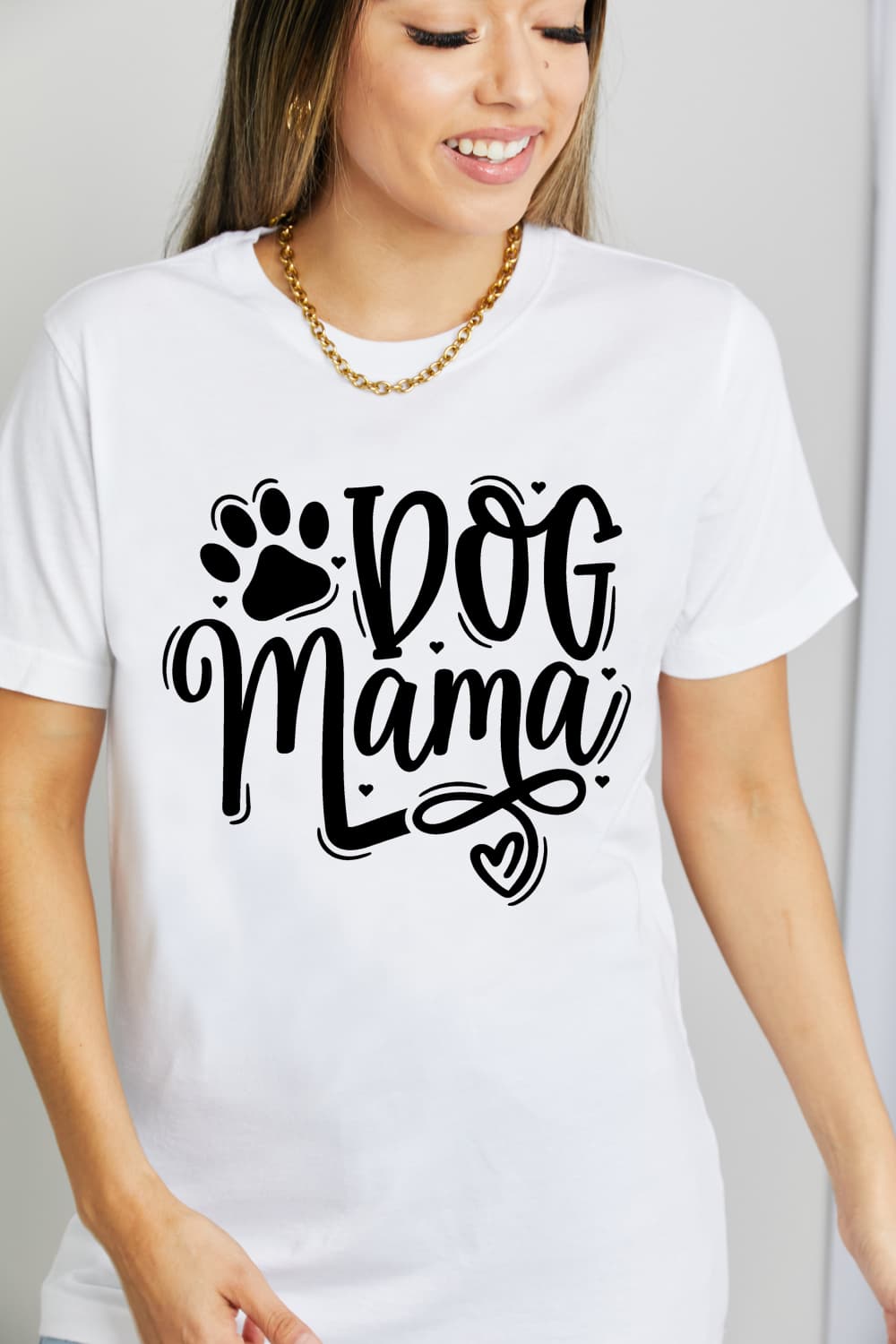 Simply Love Simply Love Full Size DOG MAMA Graphic Cotton T-Shirt-Jewearrings