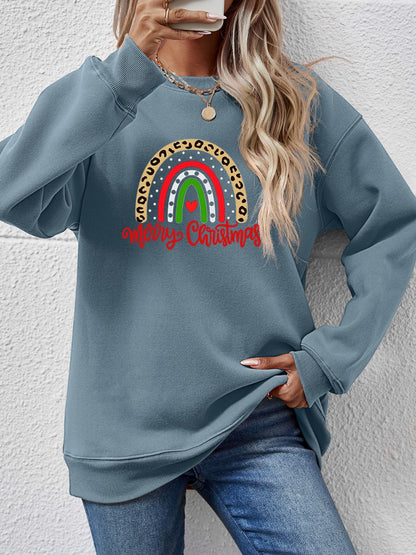 MERRY CHRISTMAS Graphic Sweatshirt-Jewearrings