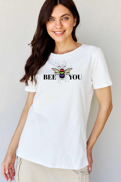 Simply Love Full Size BEE YOU Graphic T-Shirt-Jewearrings